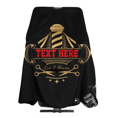 Custom Barber Cape Hairdresser Cape, Add Your Photo Text Logo Personalized Haircut Salon Cape for Men, Customized Hair Cutting Cape for Home Salon Barbershop