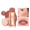 3-in-1 Blush Stick for Cheeks Makeup,Waterproof Cream Blush Face Stick Multi-Use Lip and Cheek Tint, Longwear Waterproof Moisturizing Monochromatic Blush Stick(Color:05) view 2