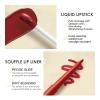 BestLand 6Pcs Matte Liquid Lipstick + Lip Liner Pens Set, One Step Lips Makeup Kits Pigment Velvety Nude Lip Stain Waterproof Long Wear Lip Gloss Make up Gift Set (Pure Romance Bundle) view 3