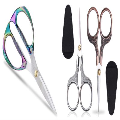 2pcs 5Inch Small Vintage Precision Scissors&Heavy Duty Kitchen Scissors, 7.5inches Stainless Steel Multi-Function Kitchen Shears