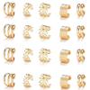 20 Pcs Gold Hair Jewelry for Braids Metal Alloy Braid Clips Rhinestone Hair Braids Dreadlock Non-Piercing Ear Clip Beard Beads for Women Men Hair Accessories Styling Jewelry Tools view 1