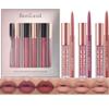 BestLand 6Pcs Matte Liquid Lipstick + Lip Liner Pens Set, One Step Lips Makeup Kits Pigment Velvety Nude Lip Stain Waterproof Long Wear Lip Gloss Make up Gift Set (Classic Allure Set) view 1
