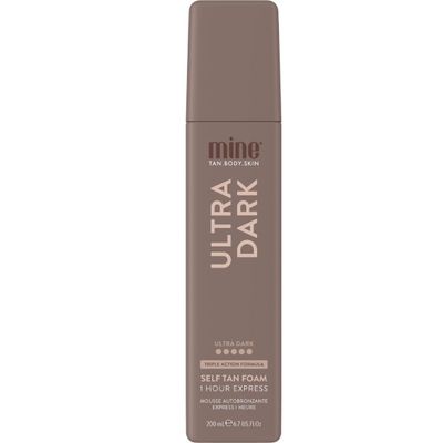 MineTan Ultra Dark Self Tanning Foam | Bronze Collection - Best Fake Tanner Mousse for a Deep Instant Bronzing Glow, 1 Hour Express, Face & Body, Ultra Hydrating Formula, Coconut Scented, 6.7 Fl Oz