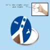 BEKECH F Women Compact Mirror Blue and White Dove Gift Sorority Makeup Mirror Sisterhood Gift view 4