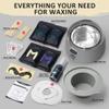 Maxpearl Hair Removal Waxing kit for Men, Nose & Ear Wax Kit with Silicone Pot - Hair Removal for Unwanted Coarse Male Body Hair - Mustache, Eyebrows, Underarms, Back, Chest, Legs and More view 2
