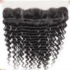 13x4 Ear To Ear Deep Wave Lace Closure 13x4 Deep Wave Lace Frontal Human Hair 180% Density Natural (13x4 Deep Wave, 16 Inch) view 2