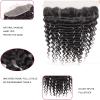 13x4 Ear To Ear Deep Wave Lace Closure 13x4 Deep Wave Lace Frontal Human Hair 180% Density Natural (13x4 Deep Wave, 16 Inch) view 3