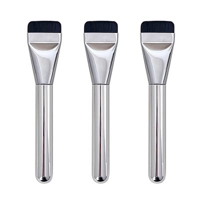 3 PCS Flat Head Foundation Brush Flat Makeup Brush Facial Mask Brush Blade Foundation Brush for Liquid Cream Premium Makeup Brushes
