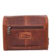 A1 FASHION GOODS Mens Leather Wash Bag Hanging Cosmetics Toiletry Shaving Kit Travel Bag Link, Brown, Small, Wash Bag view 2