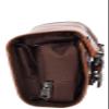 A1 FASHION GOODS Mens Leather Wash Bag Hanging Cosmetics Toiletry Shaving Kit Travel Bag Link, Brown, Small, Wash Bag view 3