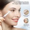 Dermaplaning Tool for Face Exfoliation, with 20 Replaceable Blades, Facial Shaver/Eyebrow Razor, Peach Fuzz Removal Eyebrow Shaper for Women, Easy to Use Dermaplaner Help Exfoliate and Smooth Skin view 3