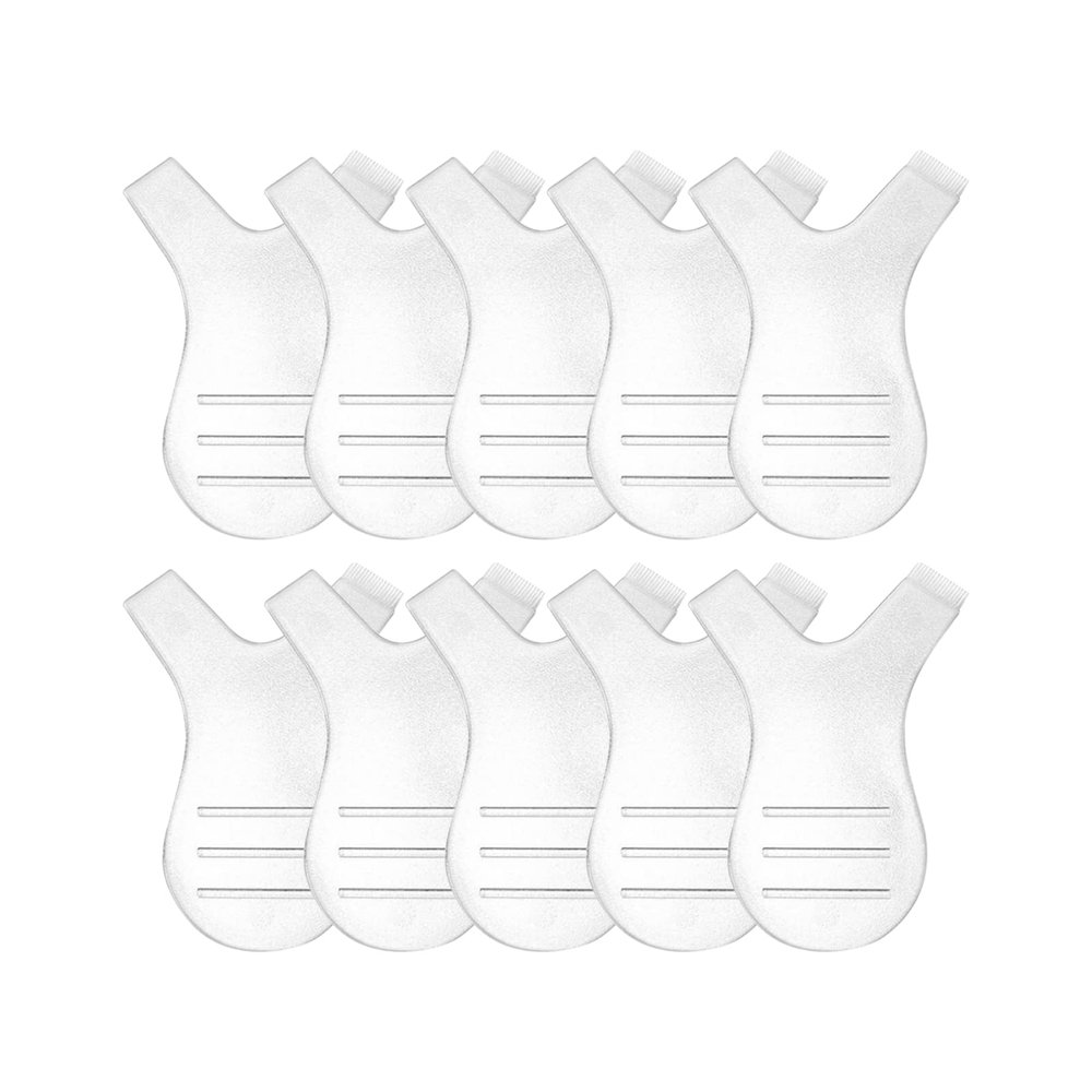 10PCS Y Shape Reuseable Eyelash Brushes with 2 Different Heads for Clean up Eyelash