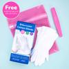 Dermrelief Cotton Gloves - for Beauty, Dry Hands, Eczema, Dermatitis and Psoriasis (7 Pairs) with Free Gifts (Professional Nail Buffer & Washing Bag) (Medium) view 2