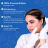 Dermrelief Cotton Gloves - for Beauty, Dry Hands, Eczema, Dermatitis and Psoriasis (7 Pairs) with Free Gifts (Professional Nail Buffer & Washing Bag) (Medium) view 3