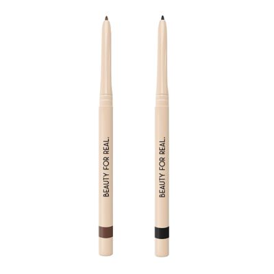 Beauty For Real I-Line 24-7 Eyeliner Bundle - Includes Whiskey + Black Magic - Long-Wearing, Waterproof Gel Formula - Safe for Sensitive Eyes & Contact Lens Wearers - 0.01 oz Each