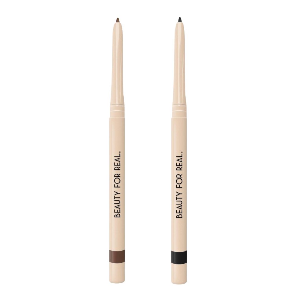 Beauty For Real I-Line 24-7 Eyeliner Bundle - Includes Whiskey + Black Magic - Long-Wearing, Waterproof Gel Formula - Safe for Sensitive Eyes & Contact Lens Wearers - 0.01 oz Each