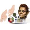 Graftobian Orc & Goblin Ear Complete Makeup Kit - Ears with Adhesive & Skin Tone Makeup - for Cosplay, Halloween Costumes, & Theater - Full Color Instructions view 1