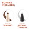Beauty For Real I-Line 24-7 Eyeliner Bundle - Includes Whiskey + Totally Titanium - Long-Wearing, Waterproof Gel Formula - Safe for Sensitive Eyes & Contact Lens Wearers - 0.01 oz Each view 3
