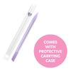 Bona Fide Beauty Glass Cuticle Pusher - High Grit Purple Dual Ended Nail Care Tool with Pointed and Slanted End. Manicure Tool for Women view 3