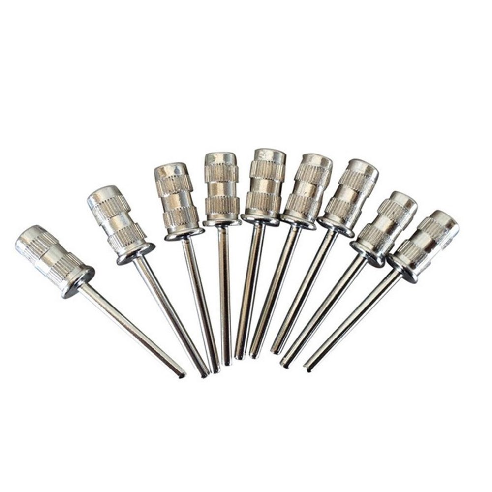 10PCS Tungsten Electric Nail Files Sanding Bands Mandrel for Nail Art Accessories