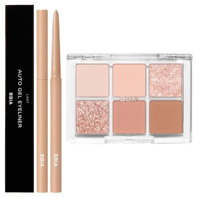 BBIA Last Auto Gel Eyeliner (12 CREAM BEIGE) + Ready To Wear Eye Palette (01 NUDE BLUSH) Bundle Set