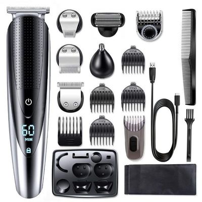 Barber Scissors Hair Clippers for Men, Waterproof Grooming kit All in one Hair Trimmer for Men Professional for Beard Groomer Body face Hair Clipper Electric Shaver
