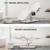 Boiyttylle Electric Tattoo Chair Facial Bed for Esthetician, 330Lb Weight Capacity 3-Section Tattoo Bed Remote Control Height and Angle, Professional Beauty Spa Chair for Lash Extensions (White) view 3