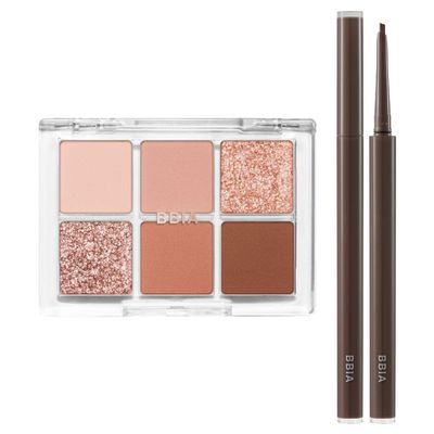 BBIA Ready To Wear Eye Palette (03 DRY FLOWER) + Last Auto Gel Eyeliner SLIM (S2 JAZZ) Bundle Set