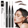 4-Head Split Waterproof Long-lasting Eyebrow Pencil, 2PCS Waterproof Magic Eyebrow Pencil Microblading Eyebrow Pencil,Creates Natural Looking Brows Eye Eyebrow Makeup Eyebrow Pen (Brown-2Pcs) view 1