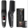 TUIREL Beard Straightener for Men, 2 in 1 Heated Beard Brush, 6 Temperature Settings LCD Display Anti-scalding Hot Comb for Beard Care Kit for Men Gifts Set view 1