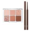 BBIA Ready To Wear Eye Palette (03 DRY FLOWER) + Last Auto Gel Eyeliner SLIM (S4 CHOCOLAT BONBON) Bundle Set view 1