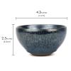 Linkieda Handcrafted Ceramic Shaving Bowl for Wet Shaving, Compatible with All Shaving Brushes, Unique Jian Zhan Glaze for Bathroom Use (Blue) view 2