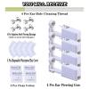 20 Pcs Ear Piercing Kit, Disposable Ear Piercing Gun Kit with 4 Pcs Self Piercing Gun, 4 Pcs Earrings Stud & Cleaning Tools(218 Fashion Pearl 4mm) view 3