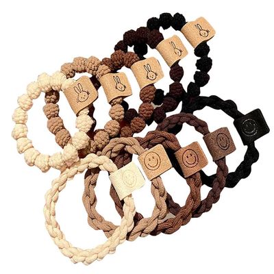 10 PCS Thick Seamless Hair Ties, Womens Mens Elastic Hair Tie, Ponytail Holders Hair Accessories No Damage-D09