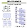 20 Pcs Ear Piercing Kit, Disposable Ear Piercing Gun Kit with 4 Pcs Self Piercing Gun, 4 Pcs Earrings Stud & Cleaning Tools(525 AB Color Zircon 5mm) view 3