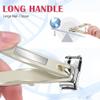 Nail Clippers for Men Seniors with 360 Degree Rotary Head, Heavy Duty Large Fingernail Clipper with Long Handle, Stainless Steel Sharp Nail Cutter Gifts for Men Women Adults view 4