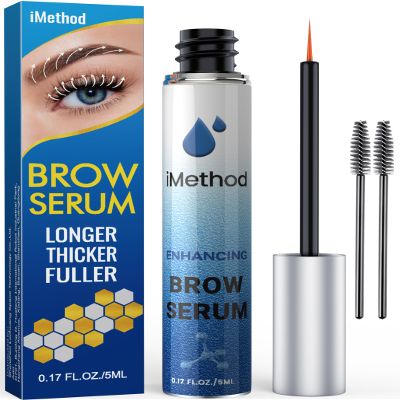 iMethod Eyebrow Growth Serum - Eyebrow Serum to Grow Brows, Thicker Brows in 4 Weeks, Brow Boost, Natural Eye Brow Enhancer 5ML, Clear