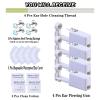 20 Pcs Ear Piercing Kit, Disposable Ear Piercing Gun Kit with 4 Pcs Self Piercing Gun, 4 Pcs Earrings Stud & Cleaning Tools(276 AB Color Zircon 4mm) view 3