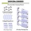 20 Pcs Ear Piercing Kit, Disposable Ear Piercing Gun Kit with 4 Pcs Self Piercing Gun, 4 Pcs Earrings Stud & Cleaning Tools(216 Classic White Diamond 4mm) view 3