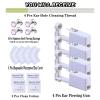 20 Pcs Ear Piercing Kit, Disposable Ear Piercing Gun Kit with 4 Pcs Self Piercing Gun, 4 Pcs Earrings Stud & Cleaning Tools(515 Crown Pink Zircon 5mm) view 3