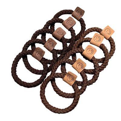 10 PCS Thick Seamless Hair Ties, Womens Mens Elastic Hair Tie, Ponytail Holders Hair Accessories No Damage-D23