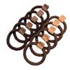 10 PCS Thick Seamless Hair Ties, Womens Mens Elastic Hair Tie, Ponytail Holders Hair Accessories No Damage-D23 view 1