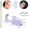 20 Pcs Ear Piercing Kit, Disposable Ear Piercing Gun Kit with 4 Pcs Self Piercing Gun, 4 Pcs Earrings Stud & Cleaning Tools(275 White Zircon 4mm) view 2