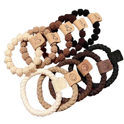 10 PCS Thick Seamless Hair Ties, Womens Mens Elastic Hair Tie, Ponytail Holders Hair Accessories No Damage-D08