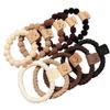 10 PCS Thick Seamless Hair Ties, Womens Mens Elastic Hair Tie, Ponytail Holders Hair Accessories No Damage-D08 view 1