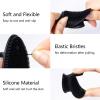 4 Pack Silicone Face Scrubber, Beomeen Facial Cleansing Brush Soft Silicone Facial Exfoliation and Massage Brush Blackhead Scrubber for Men and Women (Black+ Blue) view 3