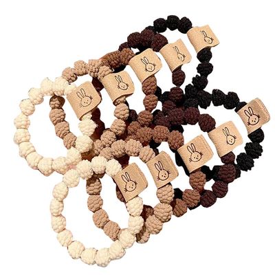 10 PCS Thick Seamless Hair Ties, Womens Mens Elastic Hair Tie, Ponytail Holders Hair Accessories No Damage-D03