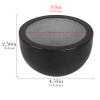 Linkidea Natural Marble Shaving Soap Bowl, Internal Groove Heat Preservation Shaving Bowl, Soap Shaving Bowl Gift for Men, Husband, Boyfriend, Dad (Black), RAC28-02 view 2