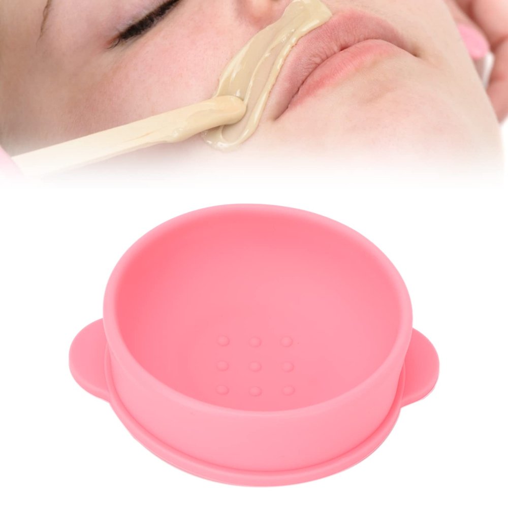 Silicone Wax Pot Replacement, 1.41 Oz Wax Pot Insert for Hair Removal Wax Warmer Liner Removable Waxing Bowl for Home Use Wax Machine Accessory, 40ml (Pink)