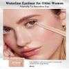 Nude Waterline Eyeliner Pencil, Cream Gel Eyeliner Waterline Waterproof Smudge-Proof Long-Wearing, Intense Color, Retractable Eye Liner Brightener Pen, Smooth Eye Makeup for women, Built-in Sharpener view 2